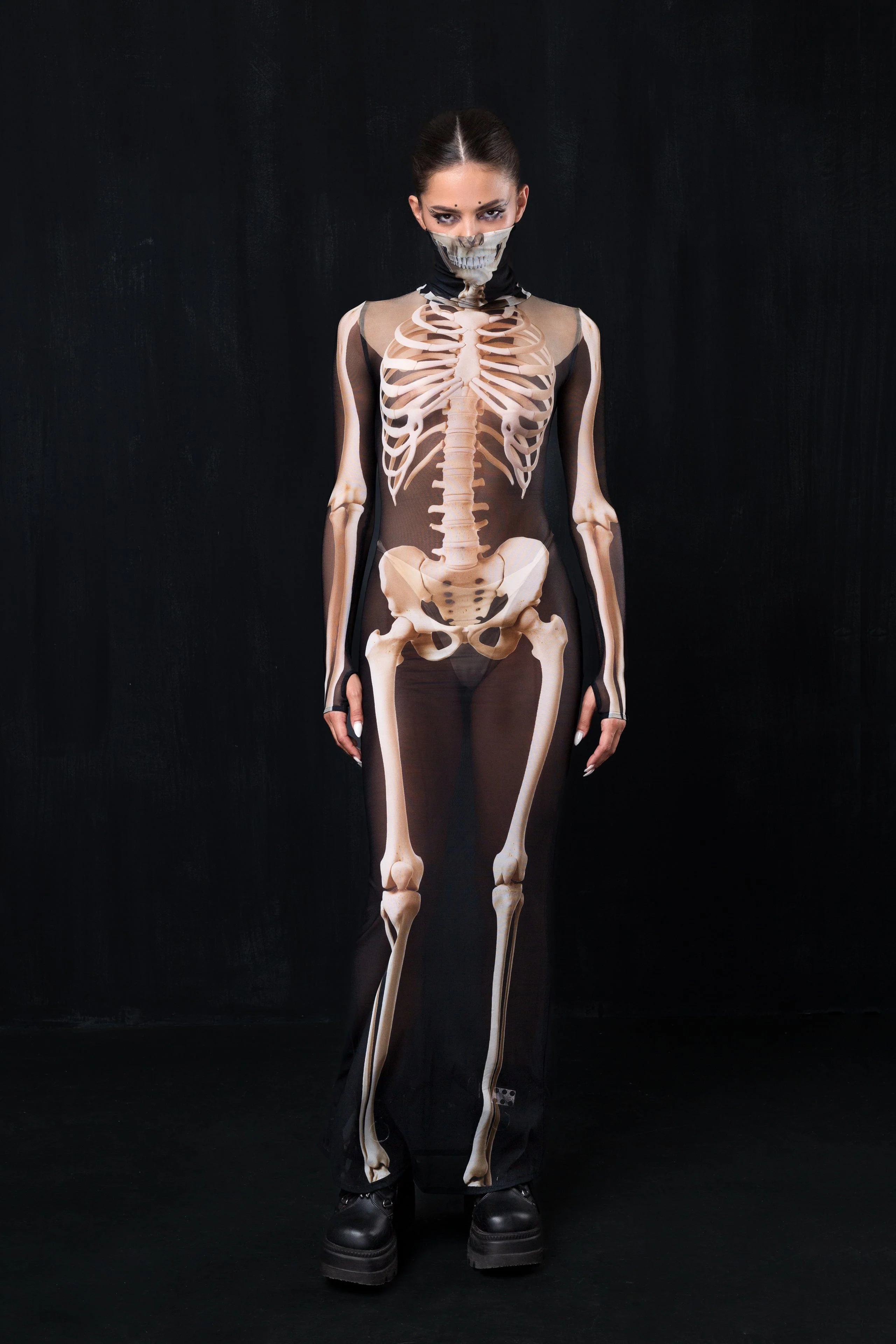 Burial Maxi High Neck Dress - Image 4