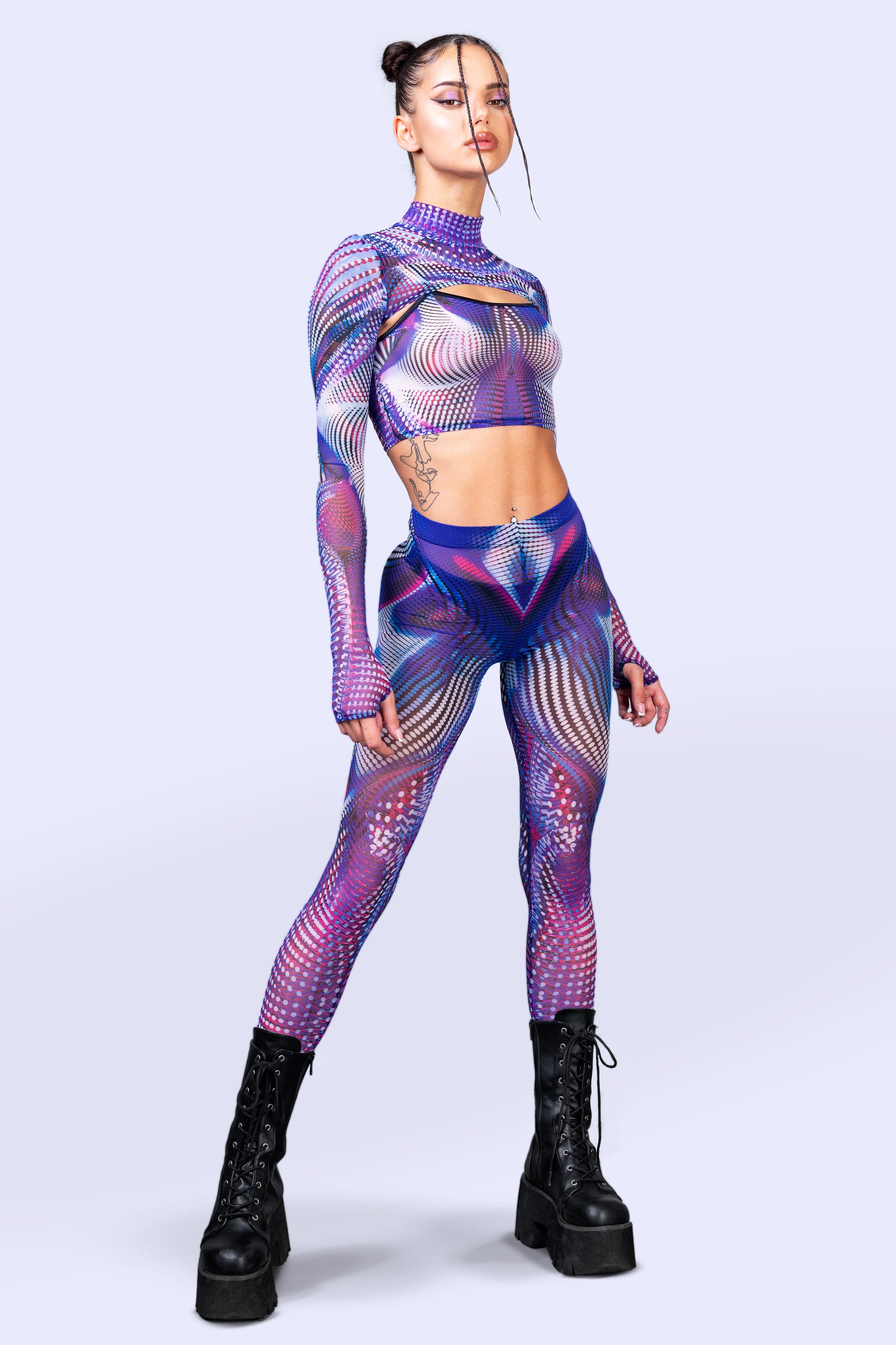 Fata Morgana Mesh Leggings - Image 3
