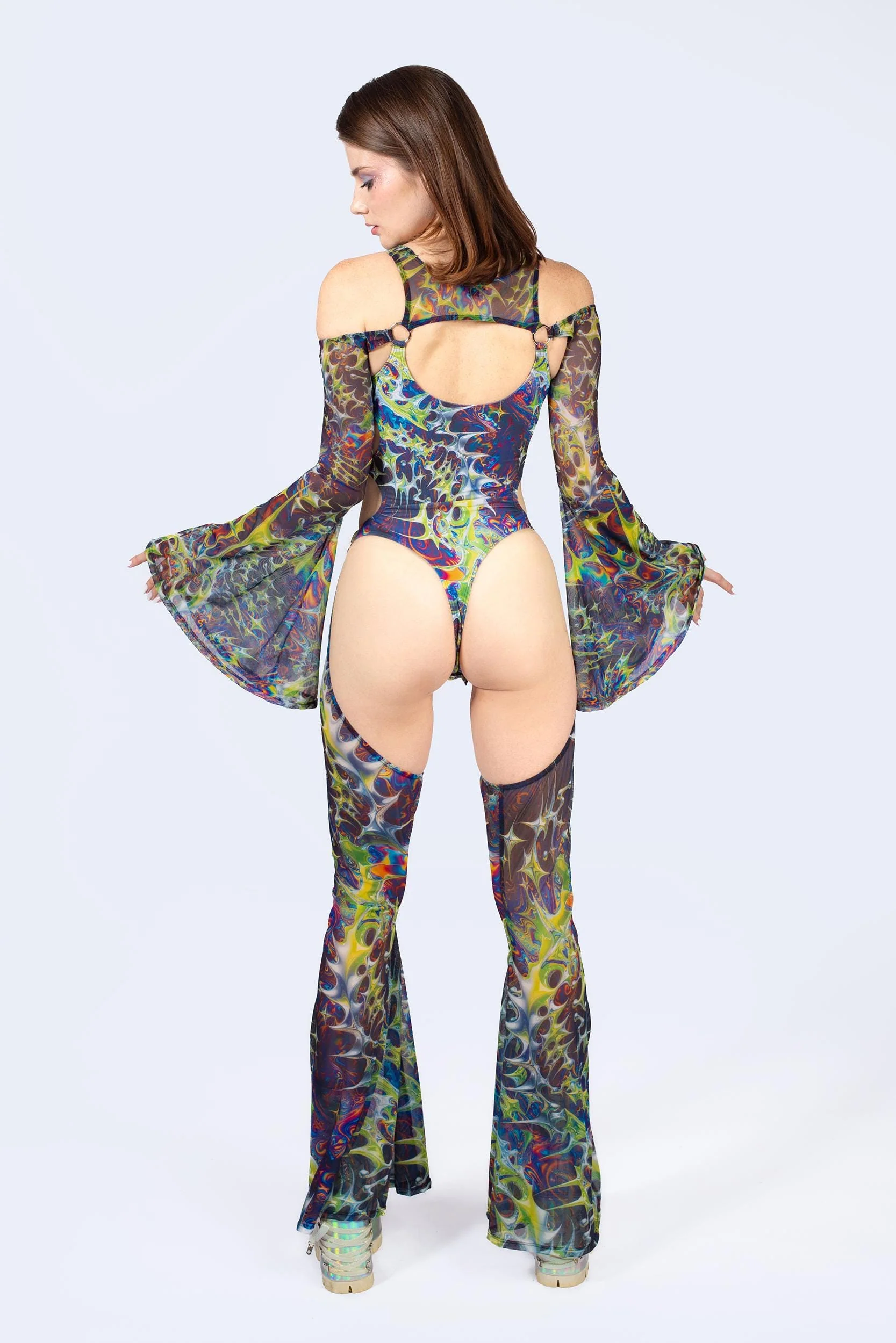Future Millennium Flared Chaps Catsuit - Image 5