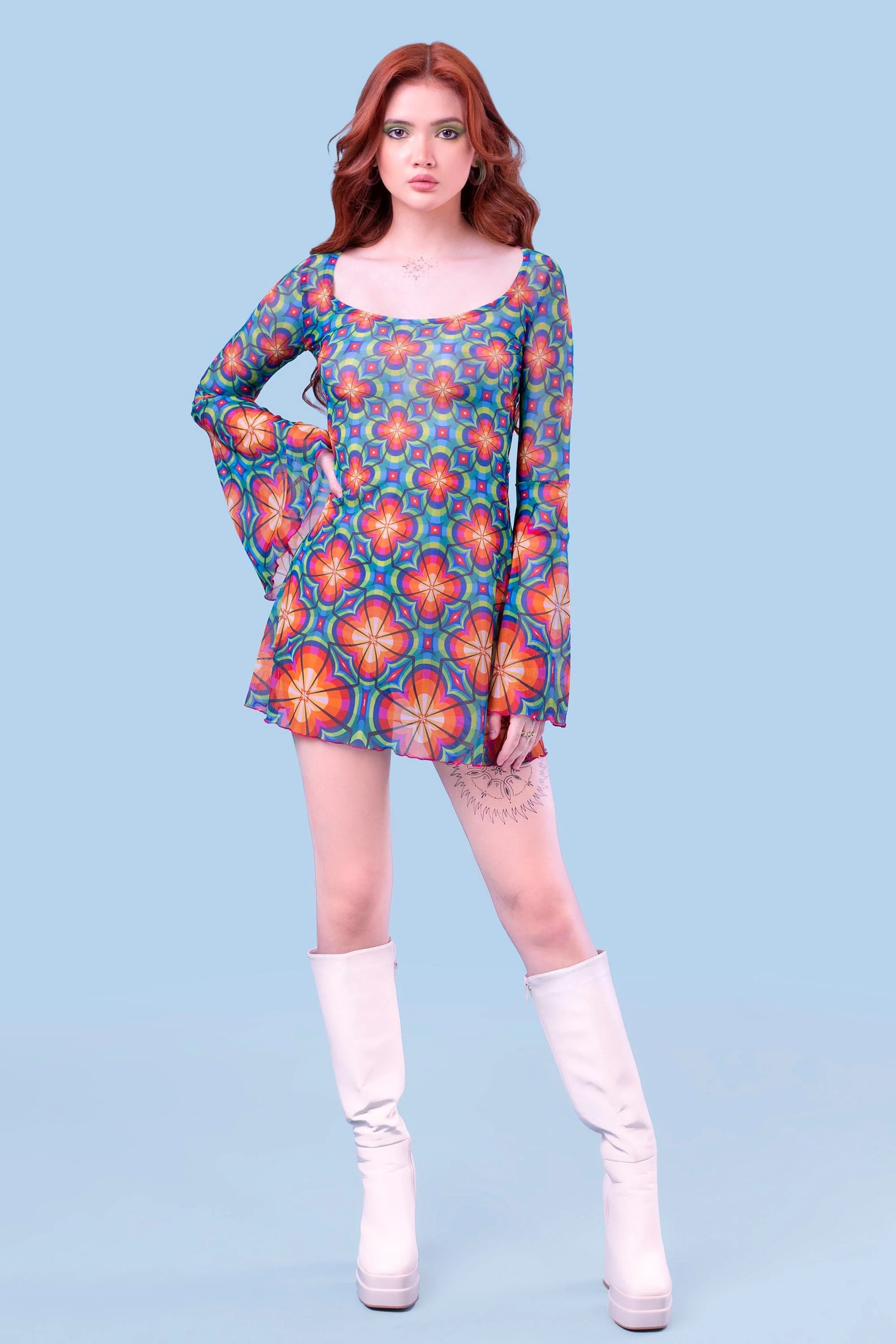 Instant Crush Mesh Mini Dress - Image 3