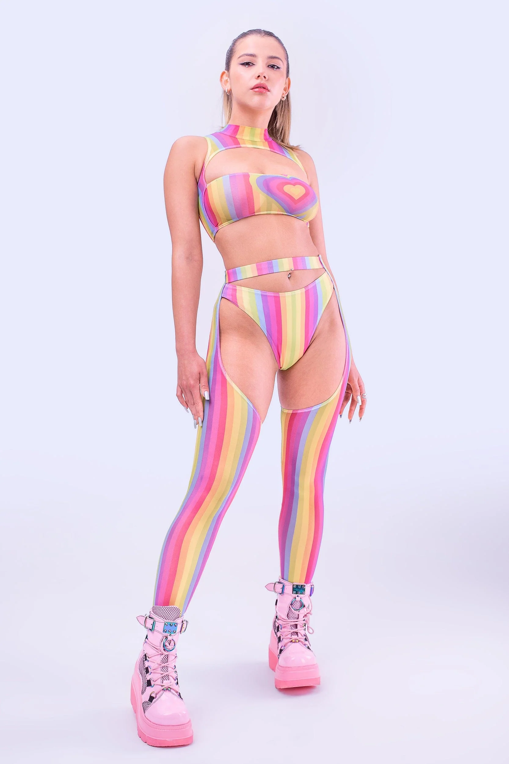 Love Hangover Mesh Cutout Top - Image 3