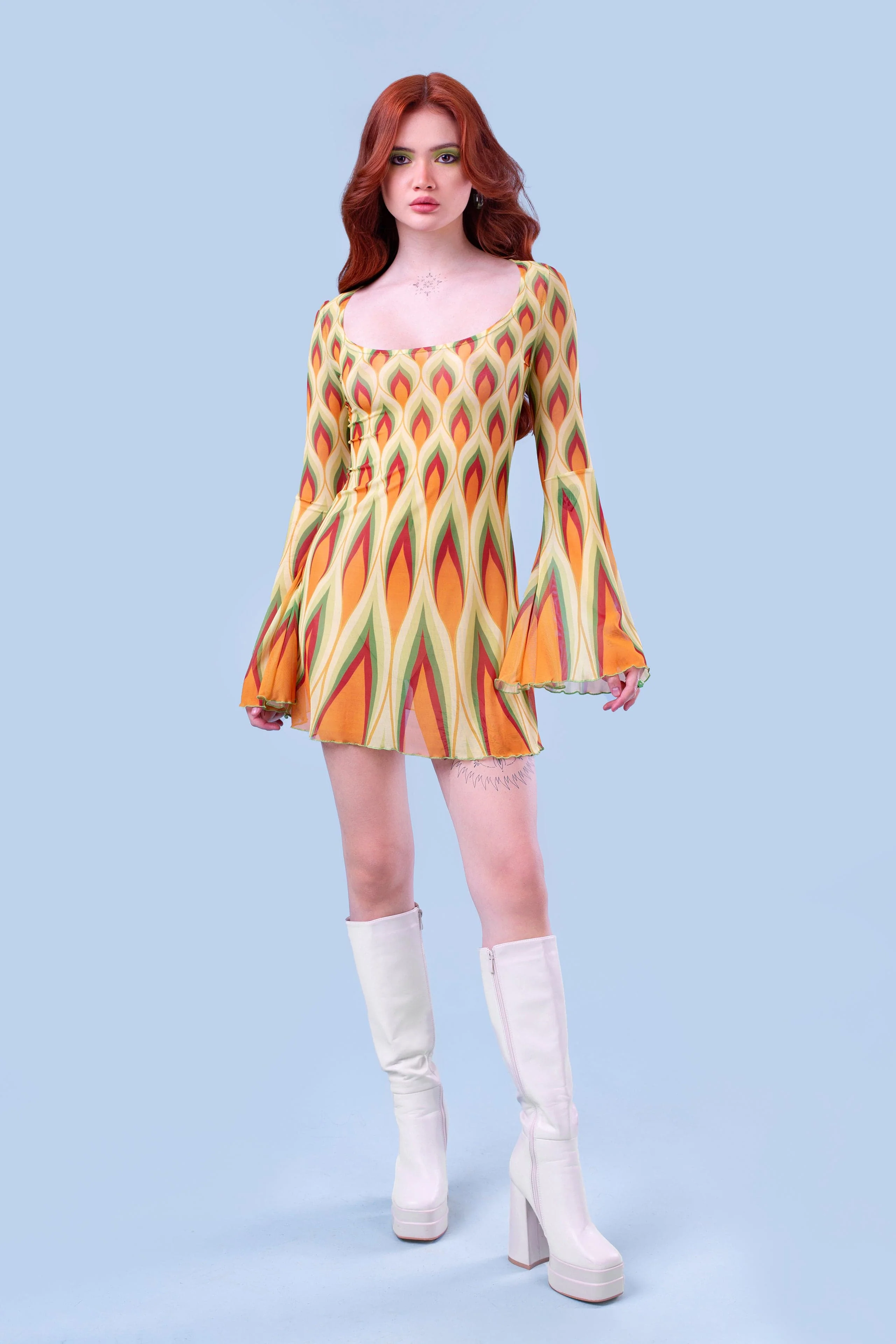 Mellow Mesh Mini Dress - Image 4