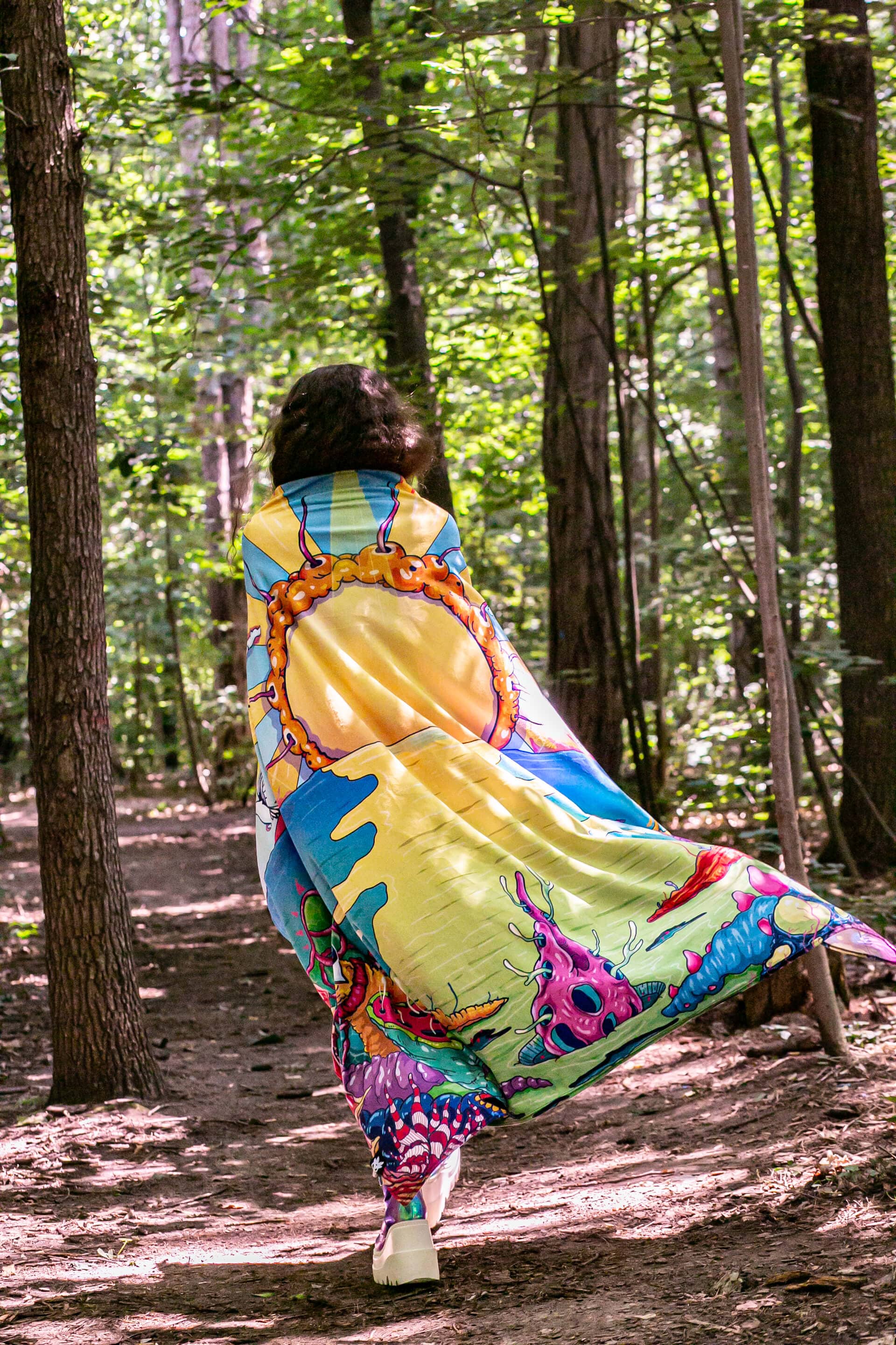 Acid Sunset XXL Towel - Image 3