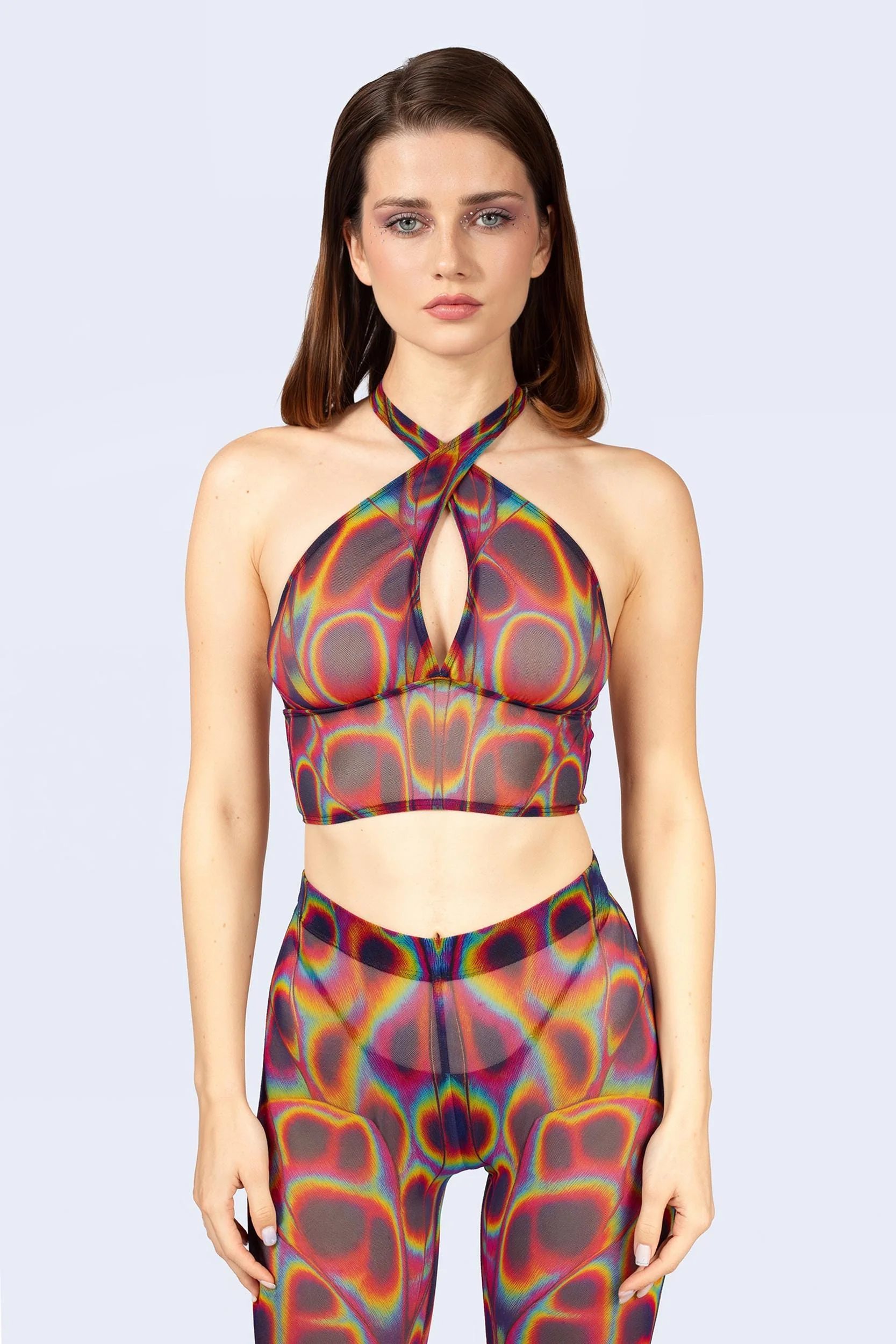 Peak Spot Criss Cross Top And Shrug - Image 3