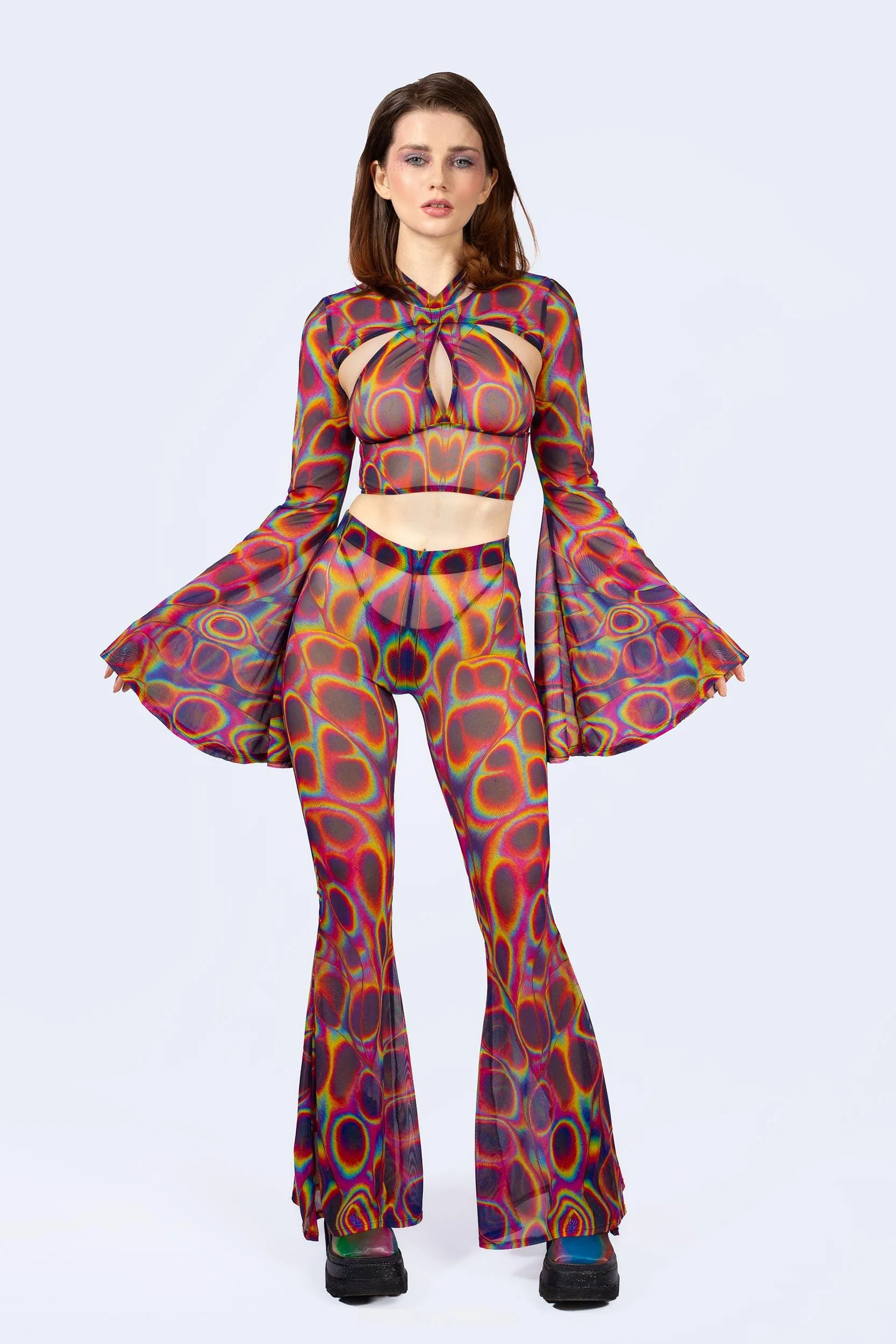 Peak Spot Criss Cross Top And Shrug - Image 5