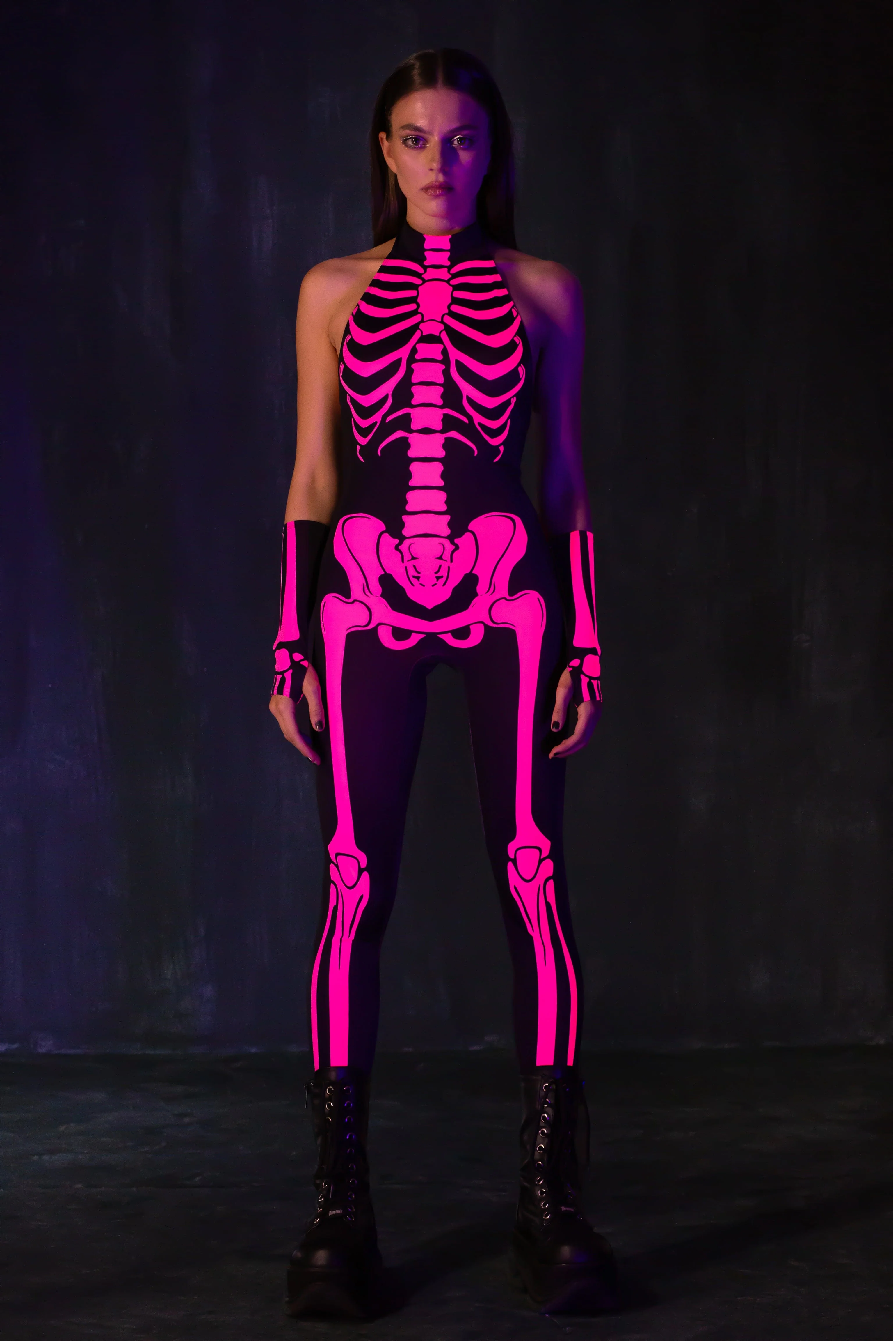 Raspberry Neon Catsuit - Image 3