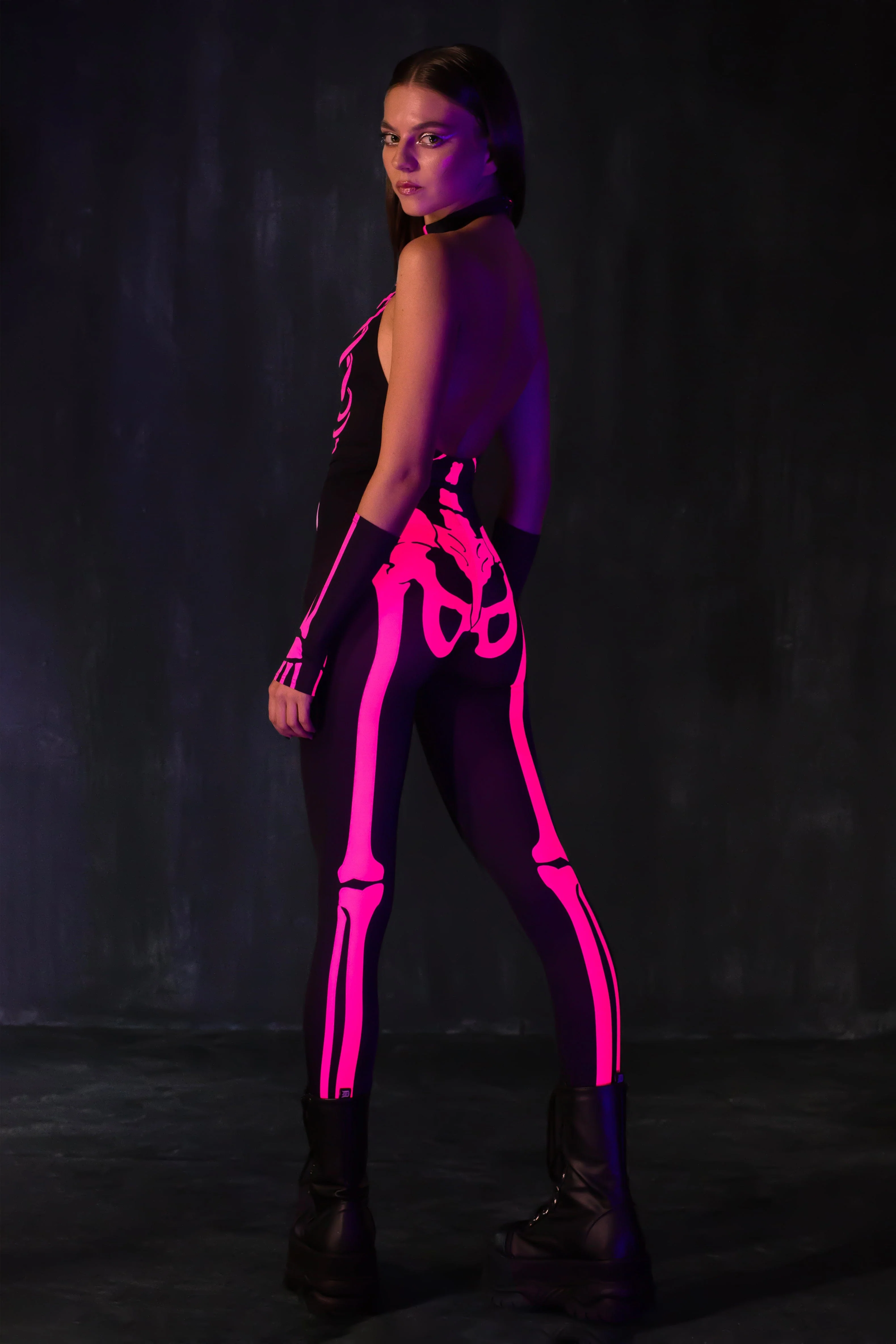 Raspberry Neon Catsuit - Image 4