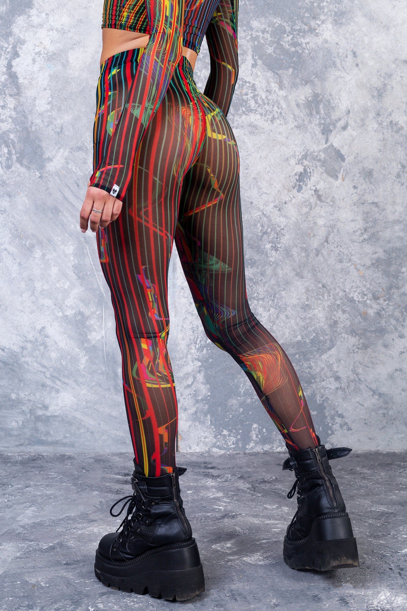 Simulation Mesh 2 Piece Shrug Set - Image 4