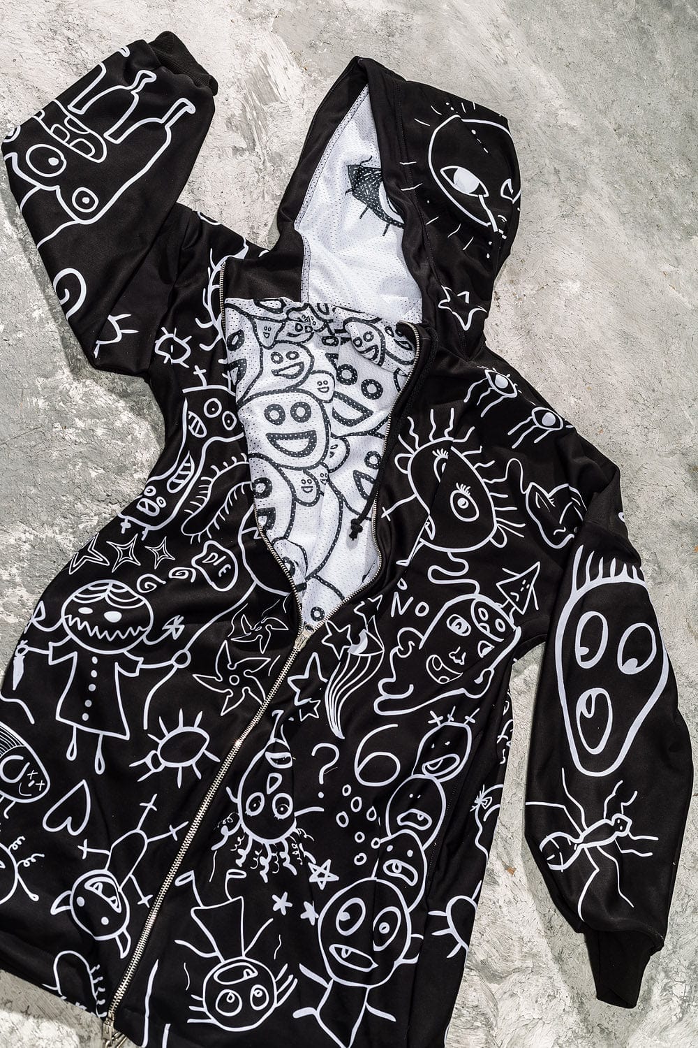 Ugley Dark Male Zippy Hoodie - Image 5