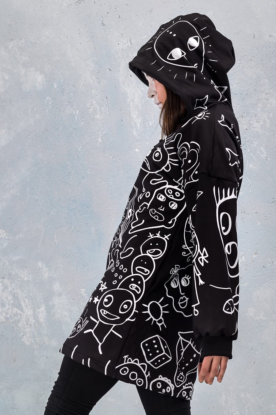 Ugley Dark Zippy Hoodie - Image 3