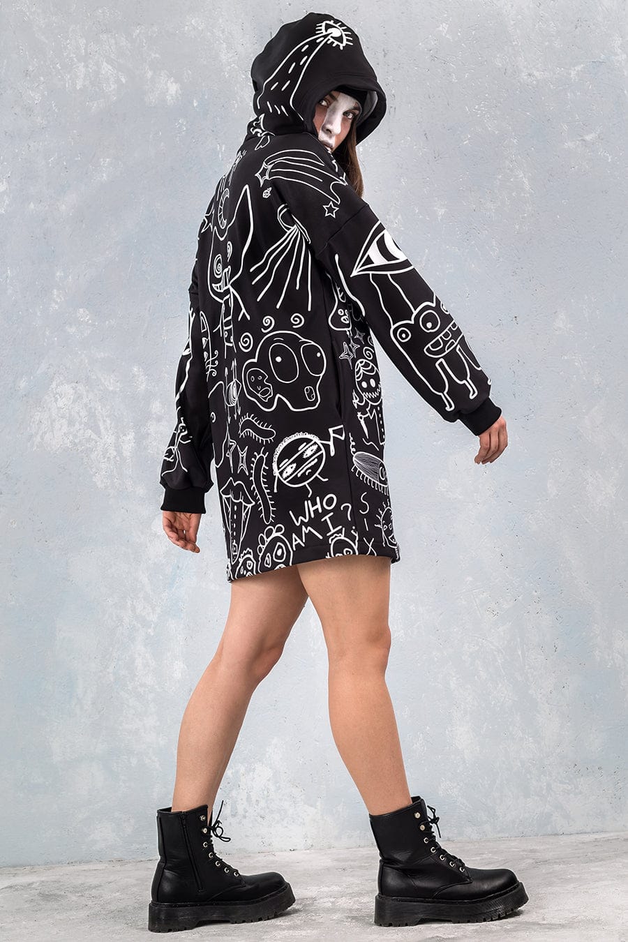 Ugley Dark Zippy Hoodie - Image 5