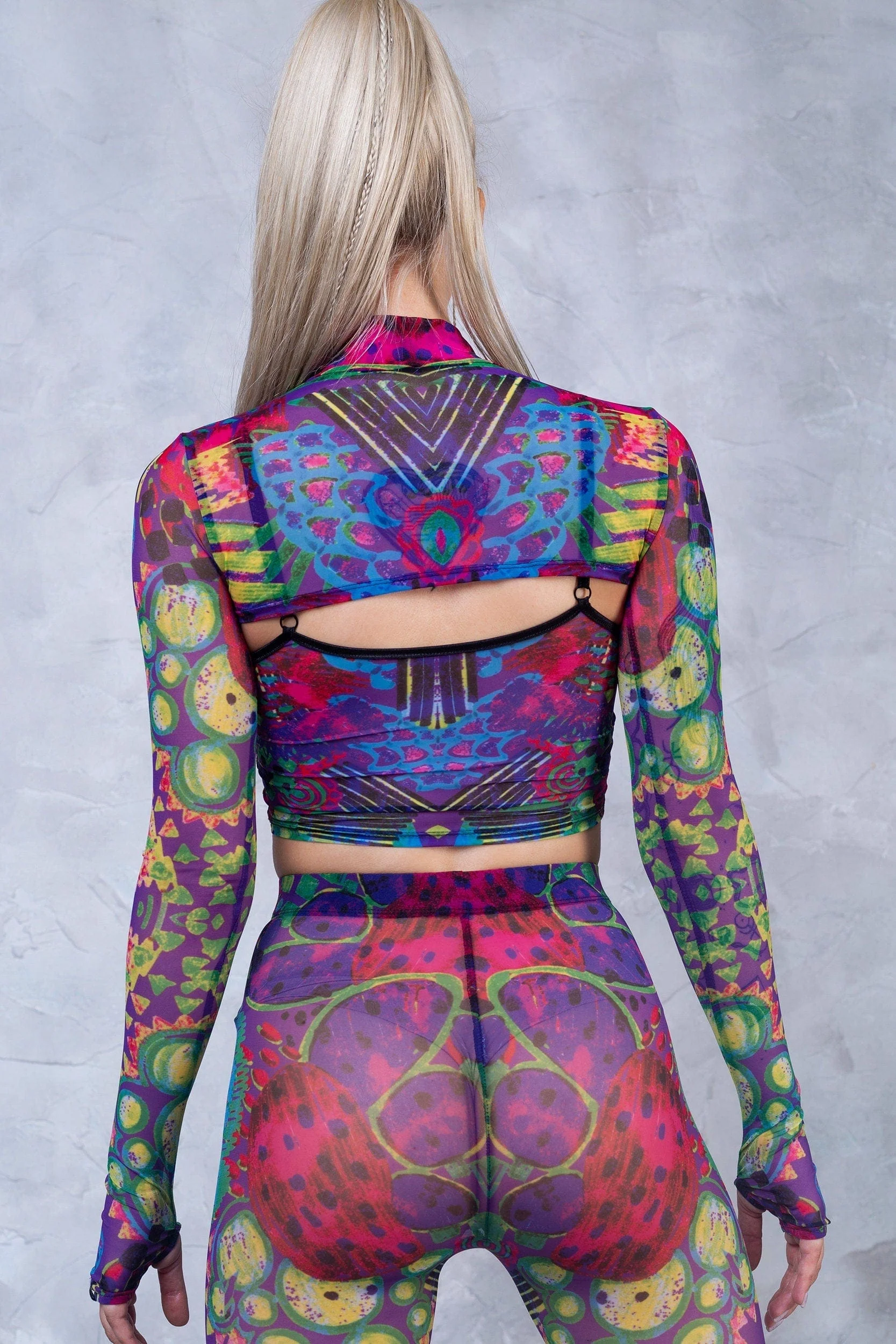 Vibeology Mesh 2 Piece Shrug Set - Image 3
